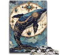 Magical Whale Jigsaw Puzzles for Adults Teenagers Jigsaws Puzzle,Toys Educational Games Stress Relieving Great Gifts And Toys (50x75cm)
