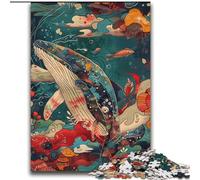 Magical Whale Jigsaw Puzzles for Teenagers, Challenging Game Toys Wall Decoration Unique Birthday And Xmas Gifts (70x100cm)