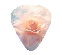 Magical White Roses Guitar picks in thin, medium, and thick sizes, 12-piece set, suitable for electric guitar and various instruments