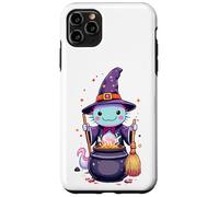 Magical Witch Axolotl | Cute Kawaii Halloween Cauldron Art Case for iPhone 11 Pro Max