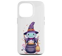 Magical Witch Axolotl | Cute Kawaii Halloween Cauldron Art Case for iPhone 13 Pro