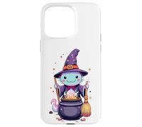 Magical Witch Axolotl | Cute Kawaii Halloween Cauldron Art Case for iPhone 15 Pro Max