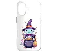 Magical Witch Axolotl | Cute Kawaii Halloween Cauldron Art Case for iPhone 17