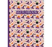 Magical Witchcraft Paperback Sketchbook: A Spooky and Cute Drawing Pad for Artists - Large 8.5" x 11" Unlined Halloween Themed Blank Paper