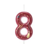 Magical Wizard Birthday Candle, Magic Theme Birthday Number Candle Cake Topper Magical Wizard Party Supplies for Boys Girls Party Favors (8)