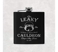 Magical Wizard Leaky Cauldron 6oz Hip Flask with Gift Box and Funnel