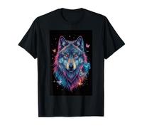 Magical Wolf Night Forest Wild Animal Guardian T-Shirt