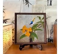 Magicaldiy DIY Filigree Cloisonne Enamel Painting Kit, Vintage Bird Painting Loquat Tea Tray Snack Tray, Filigree Enamel Art Painting Crafts Kit DIY Crafts Supplies for Adult