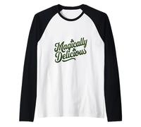 Magically Delicious Lucky Clover Fun St. Patrick’s Day Raglan Baseball Tee