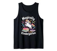 Magically Kindergarten Unicorn Rainbow Back to School Tank Top