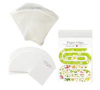 Magicalmai Jumbo Paper Clips Packaging for Selling, 50 Sets Sublimation Paper Clips Display Cards and Bags,White Cards & Self-Seal Hanging Bags for Giant Acrylic Paperclips Sublimation Small Business