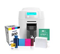 Magicard 300 Dual-Sided Secure ID Card Printer with Badge Printing Accessories