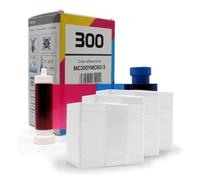 Magicard 300 MC300YMCKO Printer Ribbon Bundle, 300 Prints with 300 Blank Cards