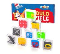 Magicat Captivating Brain Teasers I 10 Puzzle Set for Ages 6+ I Maze Cube Puzzle with Tiny Ball I Screen-Free Calming Toys I Party Bag Fillers for Teenagers I Miniature Gifts for All Ages