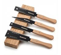 Magicbox Japanese Pull Saw Set, 4pcs Woodworking Hand Saws with Fine Teeth & Wood Handle, Double Edge & Flush Cut Saws for Precision Wood Cutting, DIY and Carpentry Projects, Japanese Saw Set