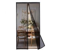 MAGICDOOR Magnet Fly Screen 90x175cm, Pure Colour Polyester Fibre Insect Screen Door with Strong Magnetic, Mosquito Mesh Patio Door Curtain Without Drilling for Bedroom Living Room Entrance-Black