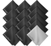 MagicFiber KC0007 Screens/Plastics Dry Cloths Computer Cleaning Kit - Computer Cleaning Kit (Dry Cloths for Cleaning Equipment, Screens/Plastics, Microfiber, Black, Gray, 13x Premium Microfiber Cleaning Cloths)