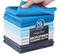 MagicFiber Microfiber Cleaning Cloth (12 Pack,13x13),Thick, Soft, & Ultra Absorbent Reusable Microfiber Cleaning Rags, Micro Fiber Cloths for Dusting, Windows, Kitchenware, Cars and More!
