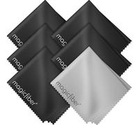 MagicFiber Microfibre Cleaning Cloths - For All LCD Screens, Tablets, Lenses and Other Delicate Surfaces (5 Black and 1 Grey, 6 x 7 Inch)