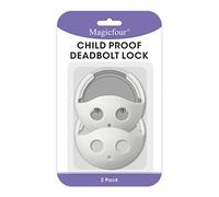 Magicfour Child Proof Deadbolt Lock, 2 Pack Door Safety Deadbolt Lock for Kids, Universal Size Deadbolt Child Safety Lock Cover Fits Most Deadbolt