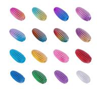 Magicherry 16 Pcs Mini Crystal Corns Figurine Collectibles Colorful Crystal Art Glass Corn Paperweight Decorations for Home Office Tabletop Centerpiece, Style B