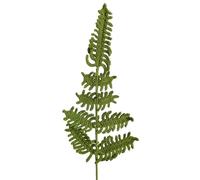 Magicherry Crochet Fern Leaves with Long Stem 19.68 Inch Artificial Woolen Yarn Leaf Fern for Wedding DIY Bouquets Floral Arrangement Table Centerpieces,Green