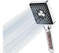 Magichome Filter Shower Head with 6 Spray Modes, High-Pressure Square Shower Head, Large Powerful Hard Water Filter Showerhead for Residual Chlorine Remove