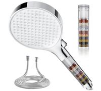 Magichome Hard Water Filter Shower Head with 1.5m Hose, 6 Modes High Pressure Filtered Shower Head for Residual Chlorine Removal, Ideal for Dry Skin & Hair Care