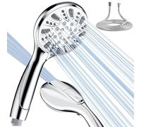 Magichome High Pressure 6-Mode Shower Head and 1.5m Hose | Premium Chrome-Plated Handheld Shower with Power Wash Mode for Bathroom Cleaning
