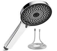 Magichome Shower Head and Hose 1.5m, 120mm Large Panel Shower Head with 5 Spray Modes, Universal Bathroom High Pressure Showerhead for Low Water Pressure