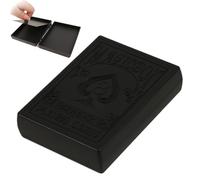 Magician Box - 3.82x0.79x2.83 Inches, ABS, Black, Fantasy, Visual, Illusion | Tear-To-Restore Effect With Hidden Slot Gimmick, Seamless Card Transformation Prop For Stage Performers And Magic Enthusia