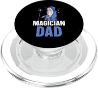 Magician Dad Trick Sorcerer Magic Wizard Magician Father PopSockets PopGrip for MagSafe