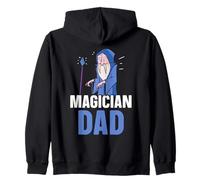 Magician Dad Trick Sorcerer Magic Wizard Magician Father Zip Hoodie