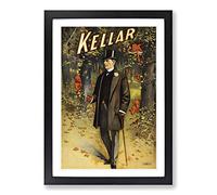 Magician Harry Kellar (5) Framed Print | A2 Black Framed Wall Art | Ready to Hang | Modern Nature Picture | Living Room Bedroom Lounge Office
