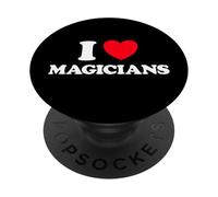 Magician Heart Funny Cute Magic Show Trick Sleight Hand Fan PopSockets Adhesive PopGrip