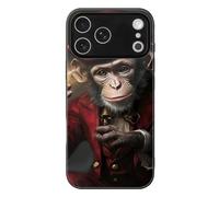 Magician Monkey Cell Phone Case Compatible with iPhone 17/17 Air/17 Pro/17 Pro Max Glass Back Protective Shell