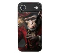 Magician Monkey Cell Phone Case Compatible with iPhone 17/17 Air/17 Pro/17 Pro Max Glass Back Protective Shell