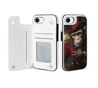 Magician Monkey Cell Phone Flip Case Compatible with iPhone 16/16 Plus/16 Pro/16 Pro Max/16 E/SE4 Soft Protective Shell