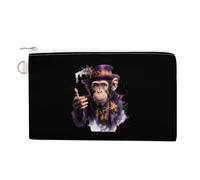 Magician Monkey Cute Coin Purses for Women Men Lightweight Portable Zero Wallet Pouches with Zipper