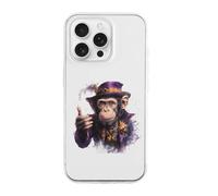 Magician Monkey Printed Phone Case Slim Cute Cellphone Protective Cover Unisex Compatible with 16/16 Plus/16 Pro/16 Pro Max/16 E