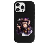 Magician Monkey Printed Phone Case Slim Cute Cellphone Protective Cover Unisex Compatible with 16/16 Plus/16 Pro/16 Pro Max/16 E