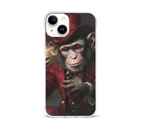 Magician Monkey TPU Cell Phone Case Compatible with iPhone 15/15 Plus/15 Pro/15 Pro Max Soft Protective Shell