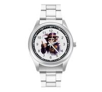 Magician Monkey Trendy Wrist Watches for Men Classic Quartz Stainless Steel Strap Watch