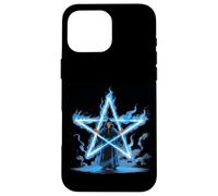 Magician Pentagram Magick Flaming Star Case for iPhone 16 Pro Max