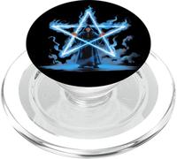 Magician Pentagram Magick Flaming Star PopSockets PopGrip for MagSafe