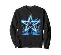 Magician Pentagram Magick Flaming Star Sweatshirt