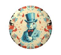 Magician rabbit Custom Pins 5 PCS, Personalized Photo Buttons, Metal Pinback Button Badges for Backpacks, Hats, Funny Backpack Pins Aesthetic Lapel Badge Pins Gifts for Men Women, One Size, Metal, no