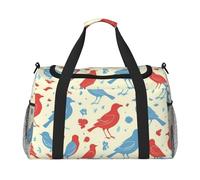 Magician Rabbit Print Foldable Carry On Tote Large Capacity Hand Carry Bag for Airplane Weekend Getaways