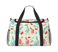 Magician Rabbit Print Versatility Ample Space Travel Bag Stylish Functional Tote for Outdoor Activities