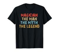 Magician The Man The Myth The Legend Magic Wizard Retro T-Shirt